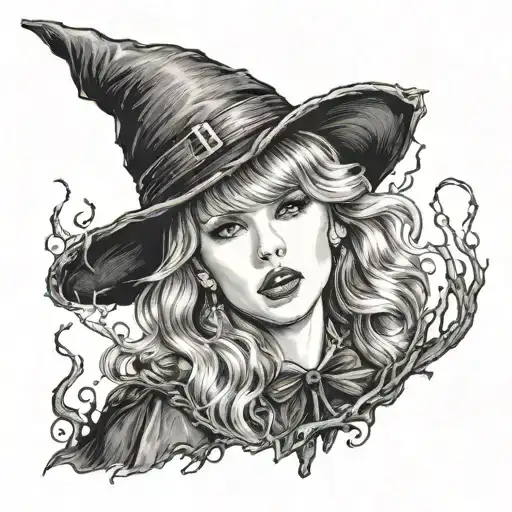 Taylor swift, witch, witch burned on stake, scary, who's afraid of little old me Taylor swift  tattoo design idea