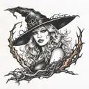 Taylor swift, witch, witch burned on stake, scary, who's afraid of little old me Taylor swift  tattoo design idea