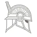 Gallic helmet tattoo design idea