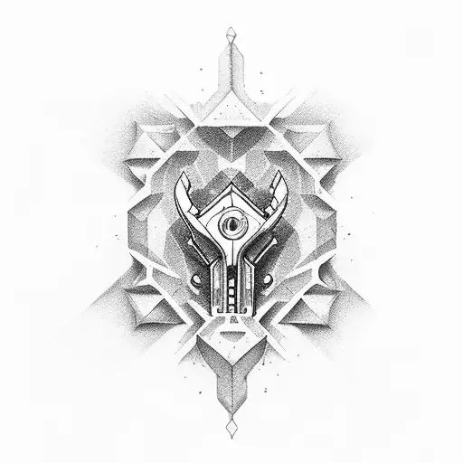 revolver tattoo design idea