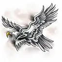 Black Eagle tattoo design idea