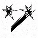 clapperboard with stars tattoo design idea