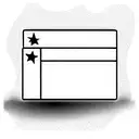 clapperboard with stars tattoo design idea