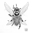 bumblebee blue Debs tattoo design idea