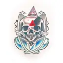 modern baseball  tattoo design idea