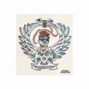 modern baseball  tattoo design idea