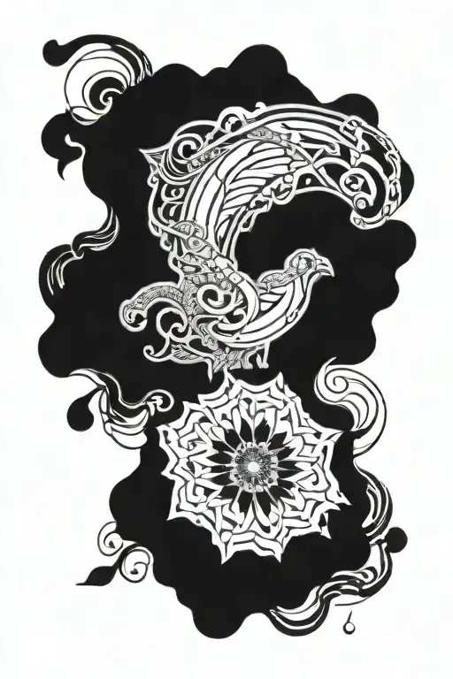 the movement with two dates 06.06.13 and 08.19.16 tattoo design idea