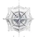 Micro realism geometric, sailing ship, david eye, lucifer, compass, stone column tattoo design idea