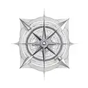 Micro realism geometric, sailing ship, david eye, lucifer, compass, stone column tattoo design idea