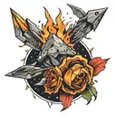 meteor tattoo design idea