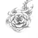  snapdragon flower  tattoo design idea