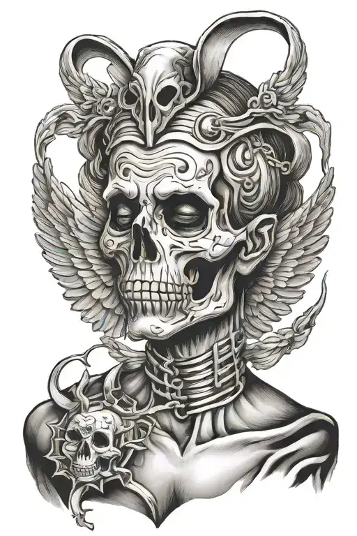 dead, peste negra, angel, old patient sick, toxic mask, old hospital tattoo design idea