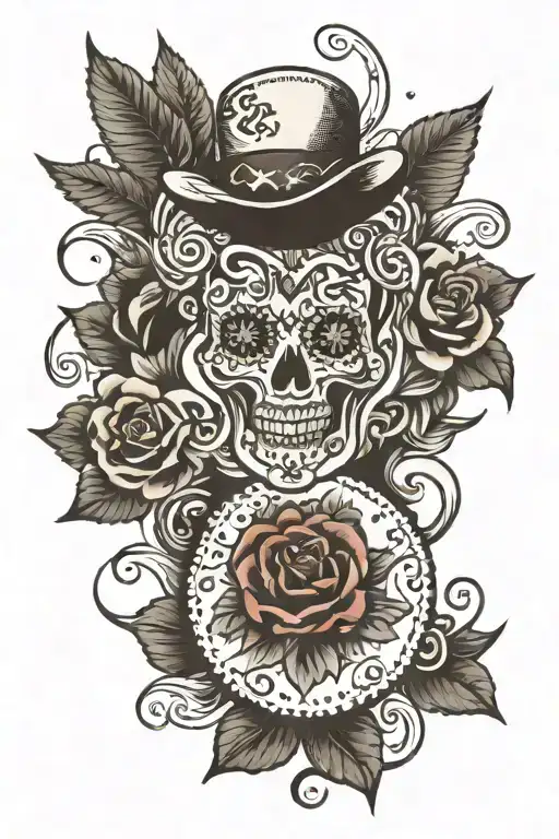 Medium size chest tattoo design idea
