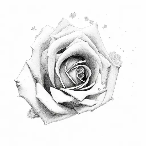 Rose and the name ari tattoo design idea