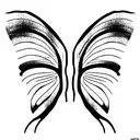feather elephant butterfly tattoo design idea