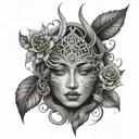 gaia tattoo design idea