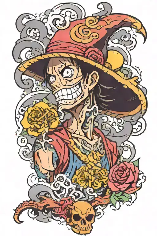 One piece tattoo design idea