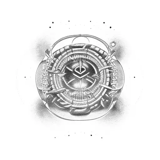 ouroboros chain link bioshock tattoo design idea