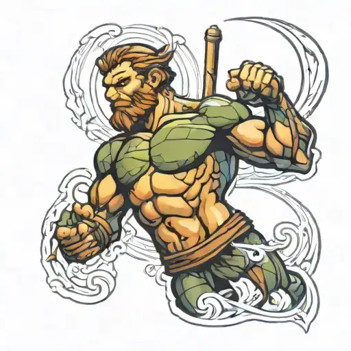 Michelangelo forearm outline tattoo tattoo design idea