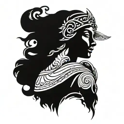 Athena goddess   tattoo design idea