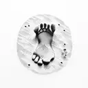 baby footprint tattoo design idea