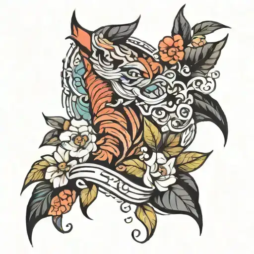 content tattoo design idea