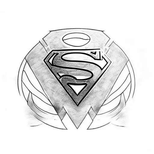 Superman tattoo design idea