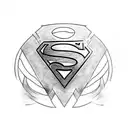 Superman tattoo design idea