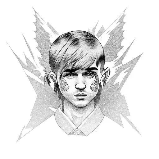 Lil Peep Crybaby tattoo design idea