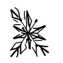 snowflake tattoo design idea