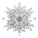 snowflake tattoo design idea