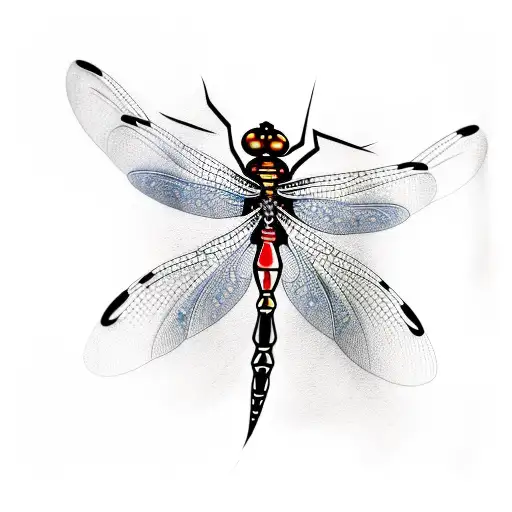 Dragonfly tattoo design idea
