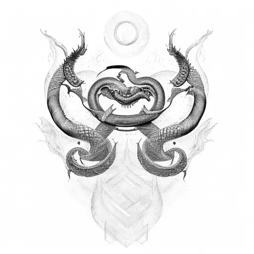 Jormungandr tattoo design idea