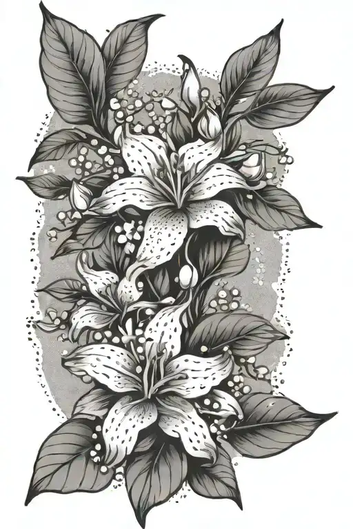 Jasmine - Trachelospermon tattoo design idea