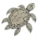 turtle polynesian tattoo design idea