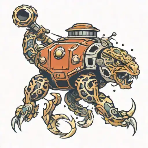 tank tattoo design idea