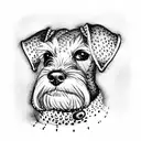 miniature schnauzer tattoo design idea