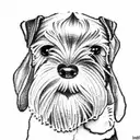 miniature schnauzer tattoo design idea