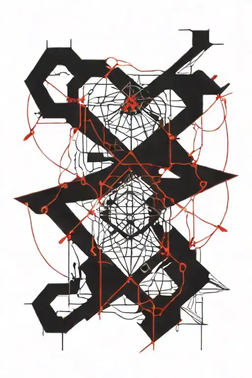 red string of fate tattoo design idea