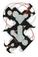 red string of fate tattoo design idea
