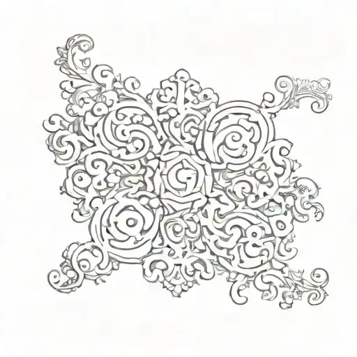Scroll tattoo design idea