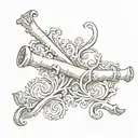 Scroll tattoo design idea
