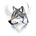 multiple wolfs tattoo design idea