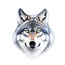 multiple wolfs tattoo design idea