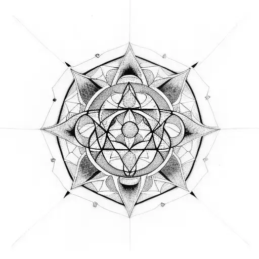 heartagram tattoo design idea