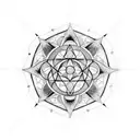 heartagram tattoo design idea