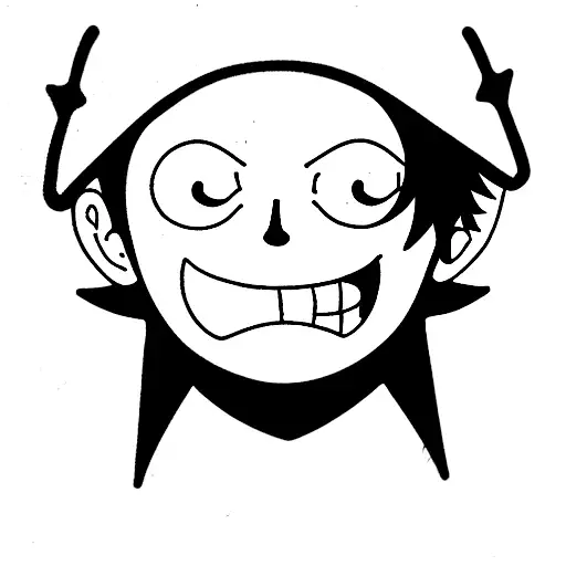 one piece luffy tattoo design idea