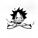 one piece luffy tattoo design idea