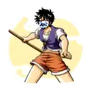 one piece luffy tattoo design idea