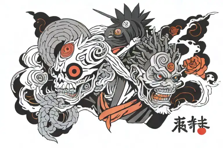Obito Uchiha tattoo design idea